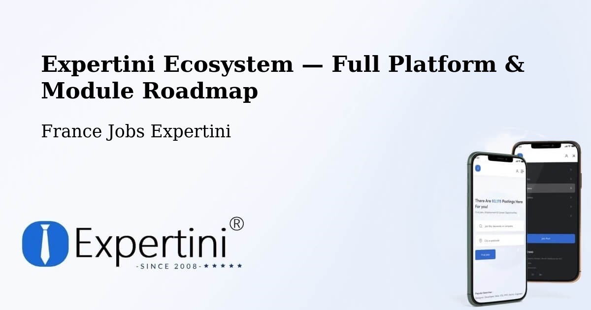 Expertini Ecosystem — Full Platform & Module Roadmap – Crolles